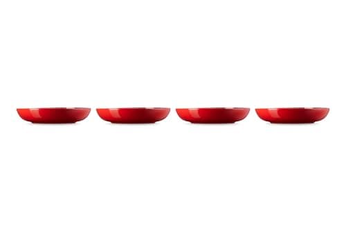 Le Creuset 8.5" Cerise Stoneware Pasta Bowl Set of 4
