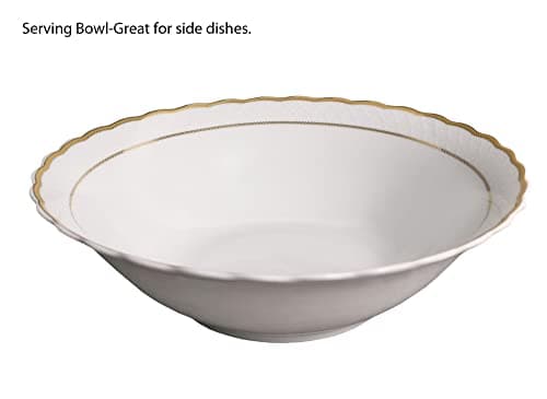 Lorren Home Trends Gloria-57 Dinnerware Set for Entertaining