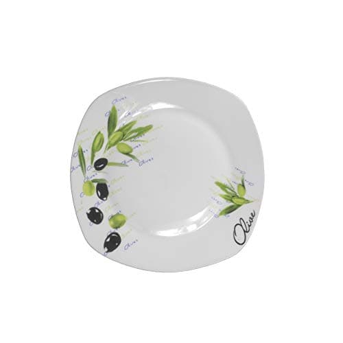 Lorren Home 20 Piece Square Dinnerware Set for 4-Olive