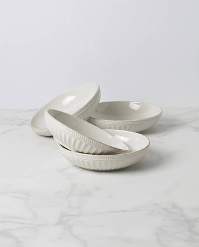 Lenox French Perle Groove Pasta Bowls, Set of 4