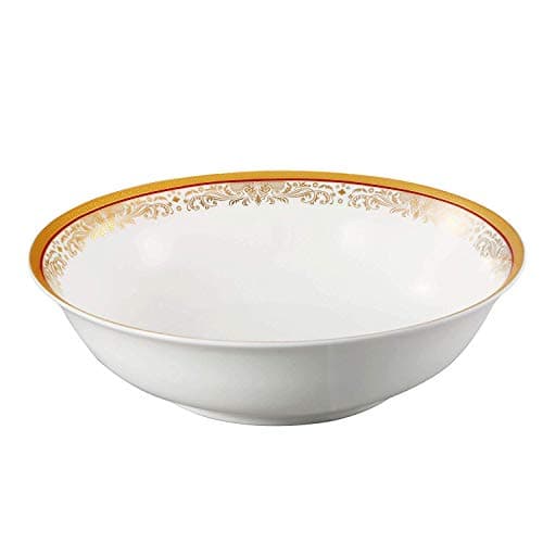 La Luna Collection Red 57-Piece Bone China Dinnerware Set for 8