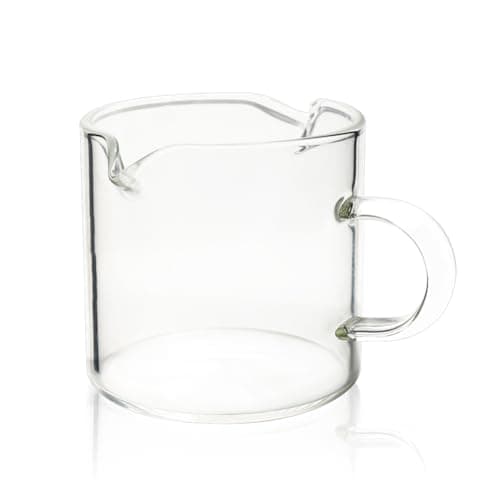 BCnmviku Clear Glass Shot Glasses with Double Spouts (2 Pack) — Clear Glass-1Pack