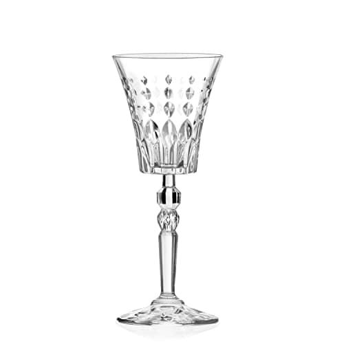 Refined and simplified title: Lorren Home Trends Marilyn Set of 6 White Wine Glasses