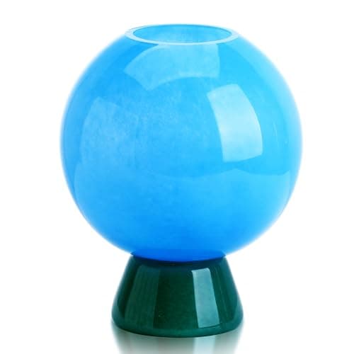 Handblown Glass Vase, Modern Flower Vase for Home Decor — Styles-8