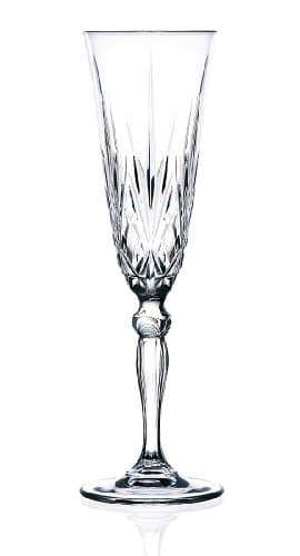 Champagne Flutes Glass Set for Lorenzo RCR Crystal Melodia Collection