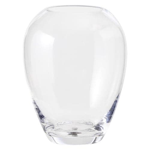 Large Glass Vase for Living Room, Dining Table, Shelf — Clear