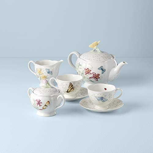 Lenox Butterfly Meadow White Tea Set for 2