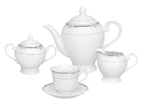 Lorren Home Trends 57-Piece Porcelain Dinnerware Set, Rio, Service for 8