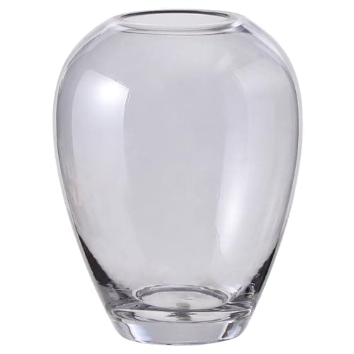 Large Glass Vase for Living Room, Dining Table, Shelf — Black