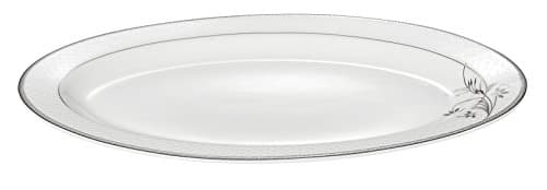 Lorenzo 57-Piece Silver Bone China Dinnerware Set for 8
