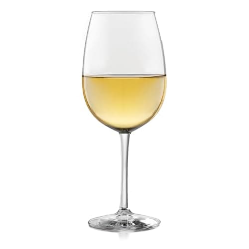 Elegant Libbey Vina Red Wine Glasses, 18.25 Oz Set of 6 for Weddings and More — White Wine, Stemmed (Frustration Free Packaging)