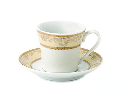 Chloe-6 Gold Cups and Saucers