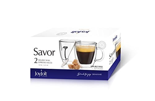 Double Wall Insulated Espresso Mugs (Set of 2) - 5.4-Ounces
