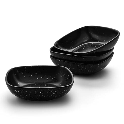 Pfaltzgraff Hadlee 7.7" Pasta Bowl Set of 4 - Stoneware Grey — Black