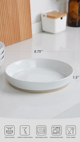 Famiware Saturn 4-Piece Pasta Bowls Set, White