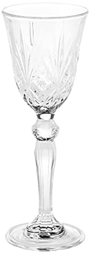 Lorren Crystal Melodia Liquor Glass Set for Home (Pack of 6)
