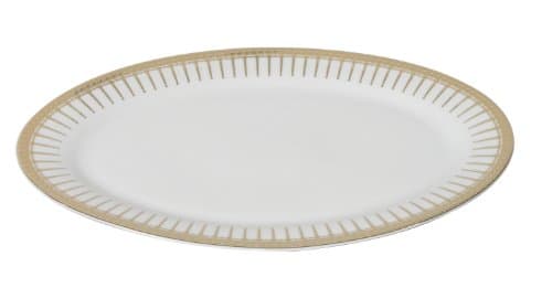 Ultimate Dinnerware Set with Elegant Rain Drop Border, Service for 8