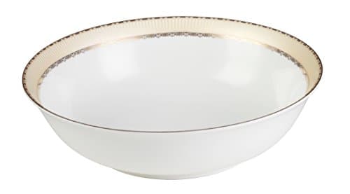 Elegant Lorenzo 57-Piece Gold Bone China Dinner Service for 8
