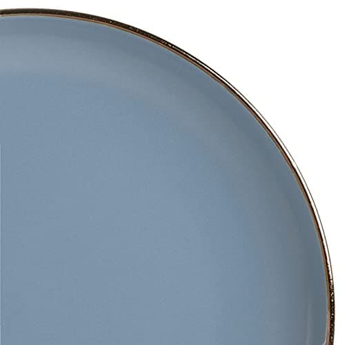 Gibson Home Rockaway Round Stoneware Dinnerware Set, Matte Blue (16pcs, Serves 4)
