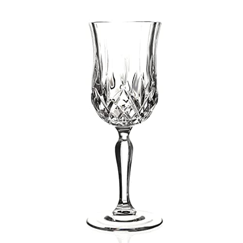 Elegant Crystal Water Glasses - Traditional Look, 8 Oz, Set of 6