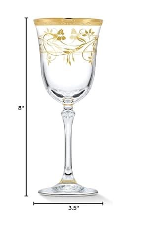 Lorren Home Trends Rosalia Red Wine Flower Set of 4