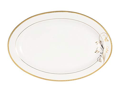 Elegant 24K Gold Floral Dinnerware Set for 8 by Lorren Home Trends