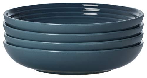 Le Creuset White Stoneware Pasta Bowl Set, 4 Pieces, 8.5" Each — Marine