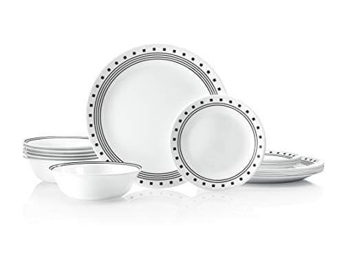 Corelle Vitrelle Timber Shadows 18-Piece Service for 6 Dinnerware Set — City Block