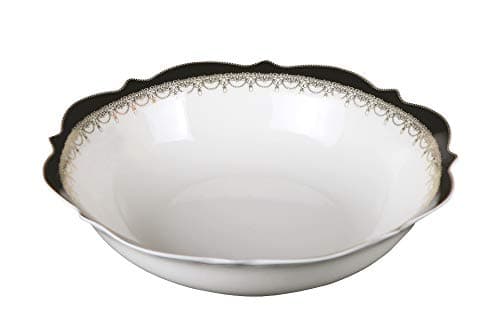 Lorren Home Trends Dalilah Dinnerware Set, Navy