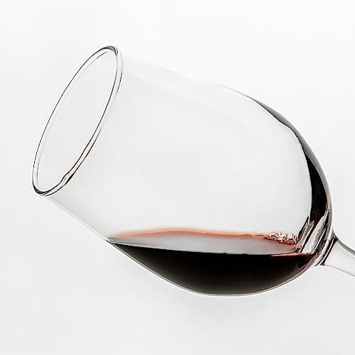 Crest Elegant Red Wine Glasses - Set of 8 for Party, Wedding (11.2oz)