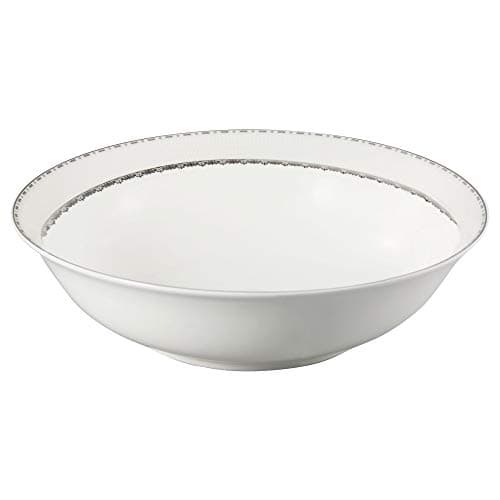 Lorren Home Trends La Luna 57-Piece Silver Embossed Dinnerware Set for 8