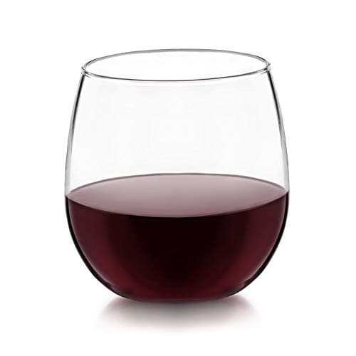 Elegant Libbey Vina Red Wine Glasses, 18.25 Oz Set of 6 for Weddings and More — Red Wine, Stemless