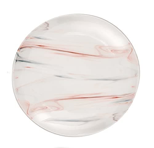 Lorren Home Multi-Marble 16-Piece Porcelain Dinnerware Set for Parties