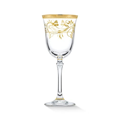 Rosalia Flower Red Wine Glasses, Set of 4