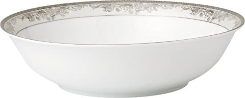 57 Piece 'Juliette' Bone China Dinnerware Set (Service for 8 People), Silver by Lorren Home Trends