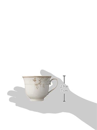 Simplified Floral Design Tea/Coffee Set (4 Persons), Silver