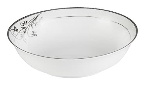 Lorenzo 57-Piece Silver Bone China Dinnerware Set for 8