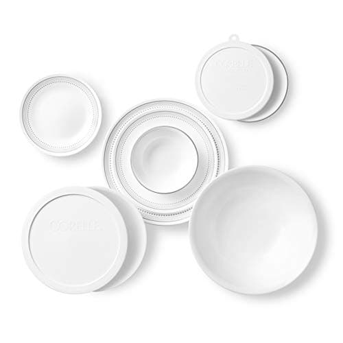 Corelle Vitrelle Mystic Gray 78-Piece Dinnerware Set