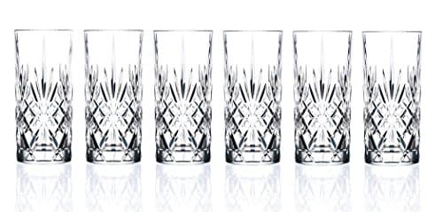 Crystal Melodia Collection Double Old Fashioned Glasses — Blue