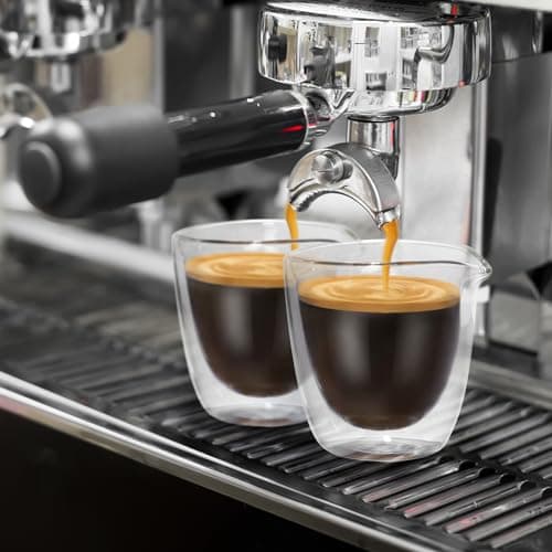 Espresso Shot Cups Set - 2-Pack, Double Wall, 2.7oz, Clear Glass Gift Set