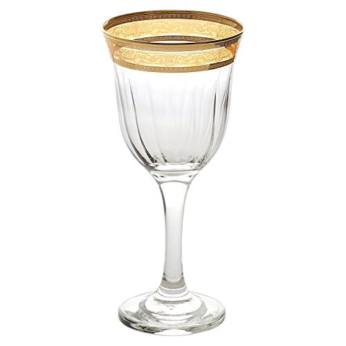 Lorren Home Trends Red Wine Melania Collection Amber Bowl Set, 6-Piece