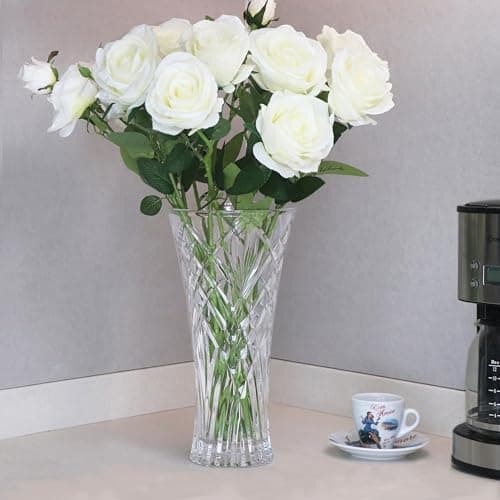 Lorren Home Trends Tall Cut Flower Vase for Décor
