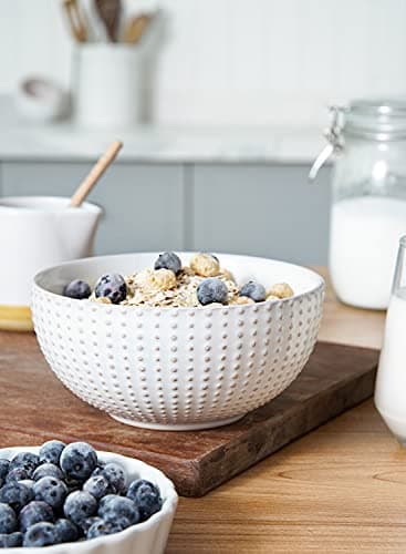 LE TAUCI Arctic White Dinnerware Set - 12 PCS Ceramic Plates & Bowls
