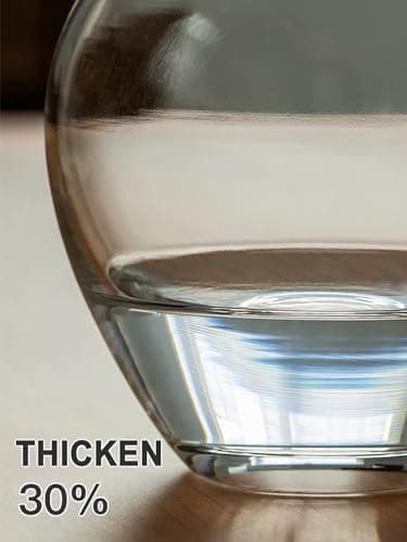 20" Clear Glass Vase for Pampas Grass & Home Decor