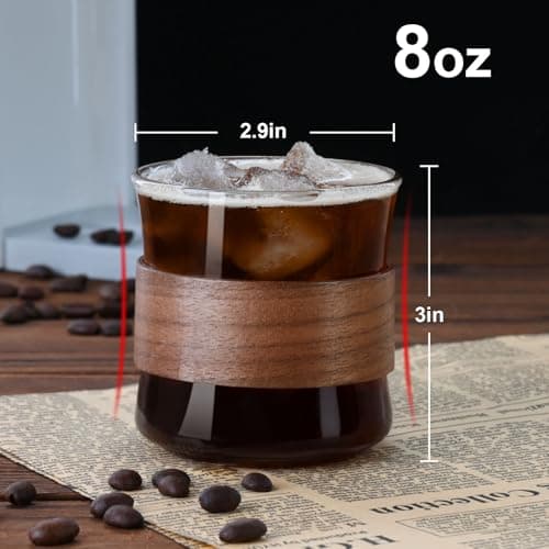 PARACITY Borosilicate Espresso Shot Glass Set of 2