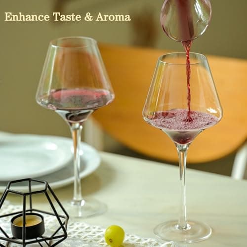 17.5oz Premium Crystal Wine Glass Set – Unique Gift for Special Occasions