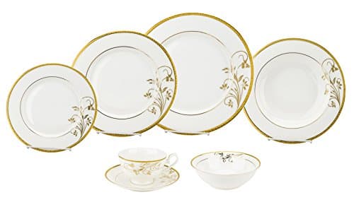 Porcelain Dinnerware Set, 28-Piece Service by Lorren Home Trends/Rosalia Design