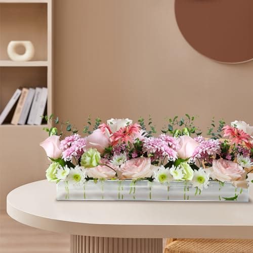 Acrylic Flower Vase for Dining Table Weddings Home Decor