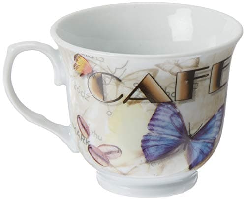 Metal Stand Lorenzo Import Butterfly Coffee Cups (Set of 4)