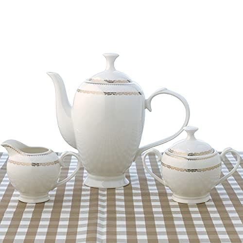 Wavy Gold Mix and Match Bone China Set for 8 by Lorren Home Trends
